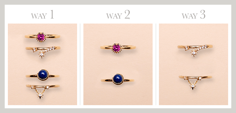 6種のカラーストーンから“自分色”を見つけて 毎日を自由に